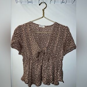 Floral Tied Top